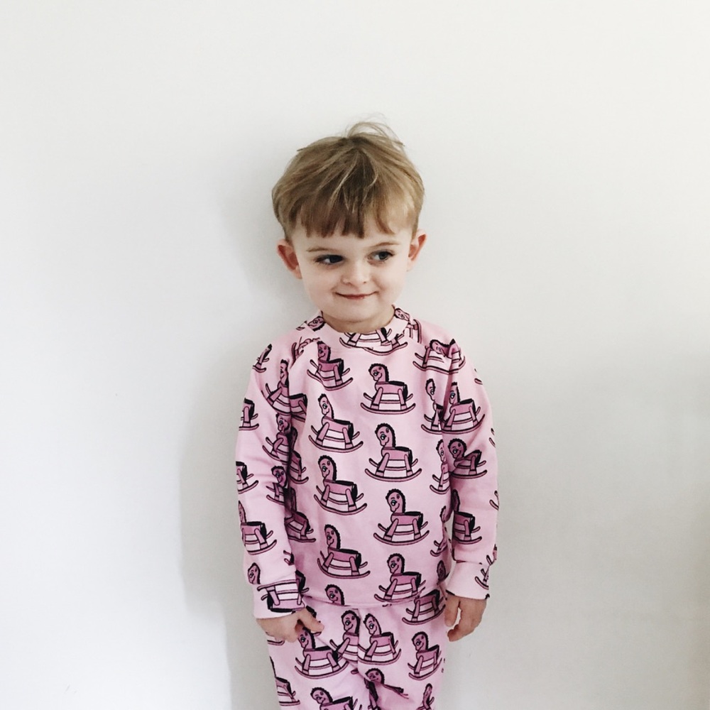 Hugo Loves Tiki Rocking Horse Sweatshirt Organic